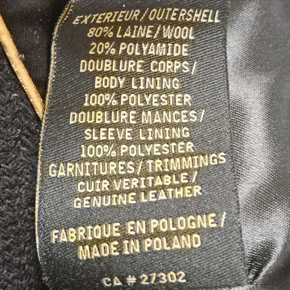 MACKAGE WOOL BLEND HIGH NECK BELTED BUTTON UP COAT - Picture 14 of 14